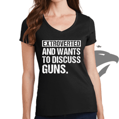 Ladies Extroverted V-Neck T-shirt