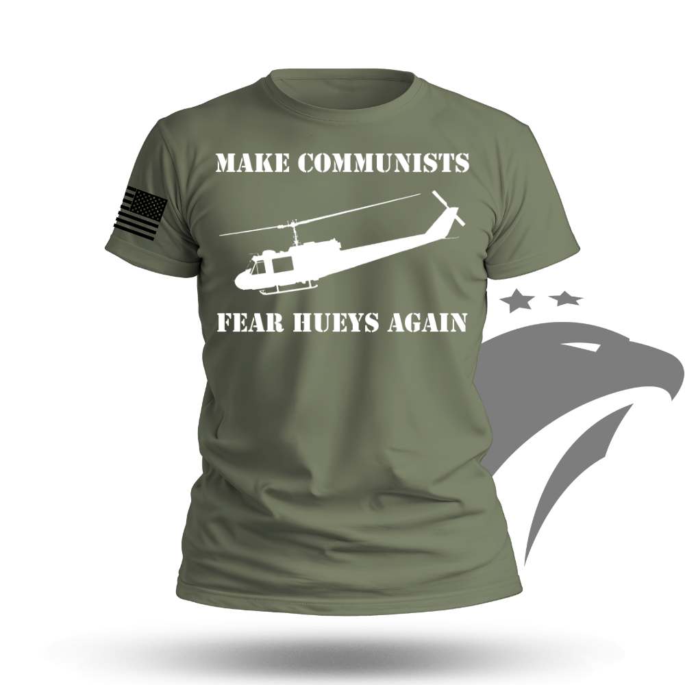 Make Communists Fear Hueys Again Men's T-shirt