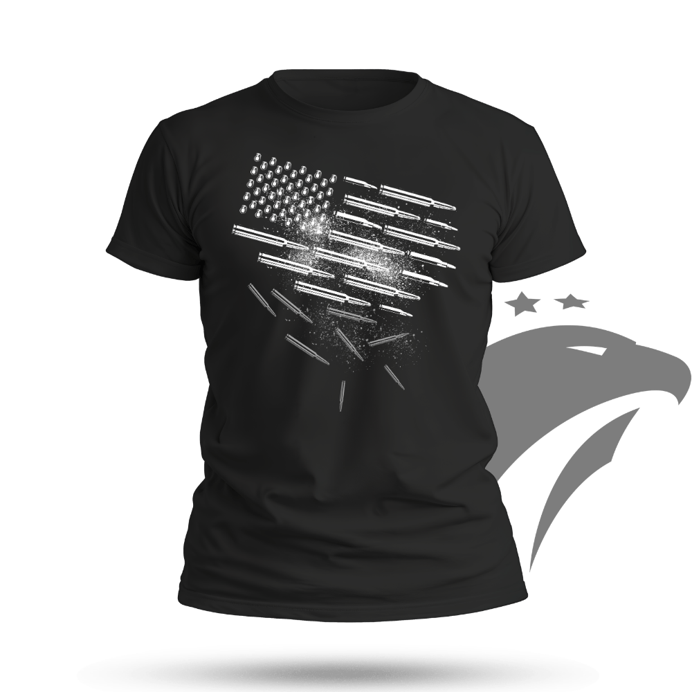 Bullets and Grenades Flag T-shirt