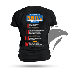 The Four Rules of Pew Pew T-shirt