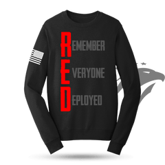 RED Remember Everyone Deployed Sweatshirt