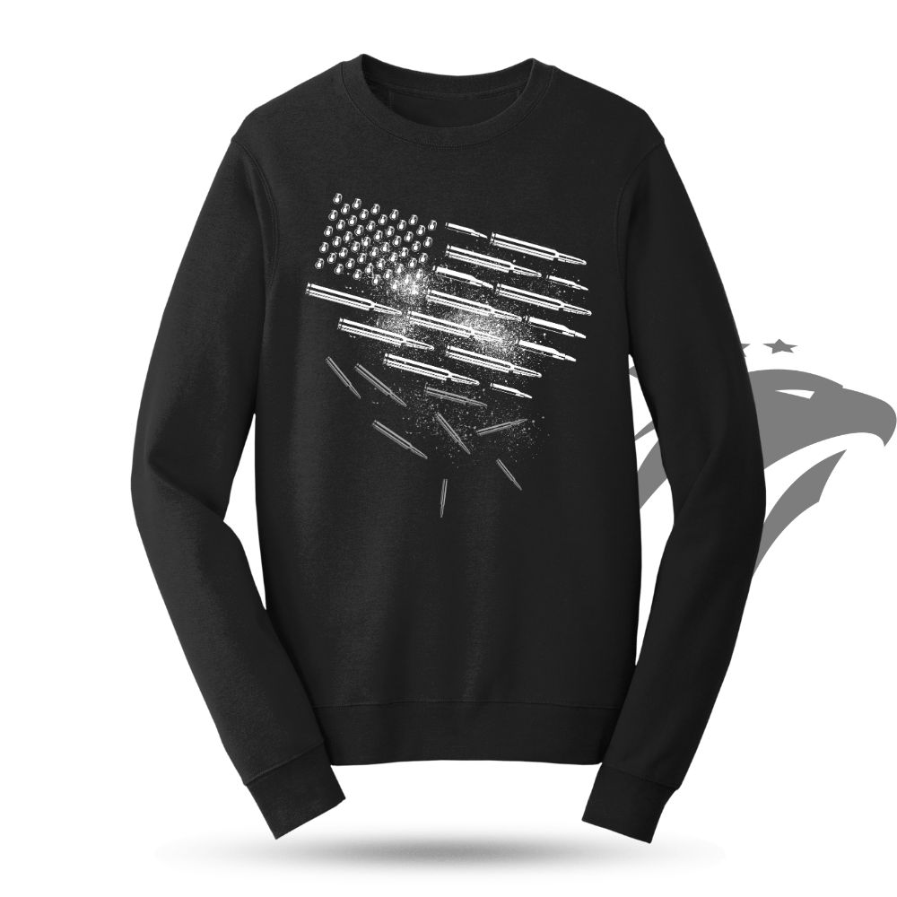 Bullets and Grenades Flag Sweatshirt