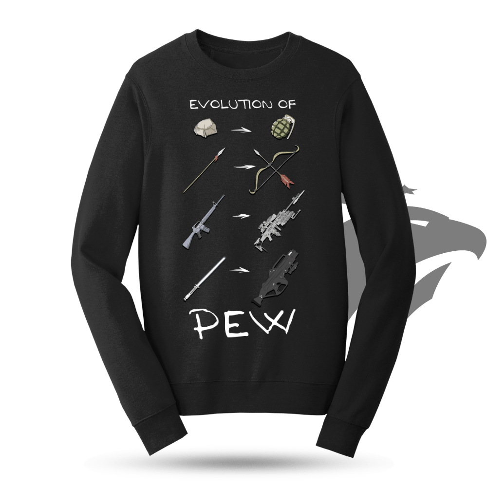 Evolution of Pew Sweatshirt