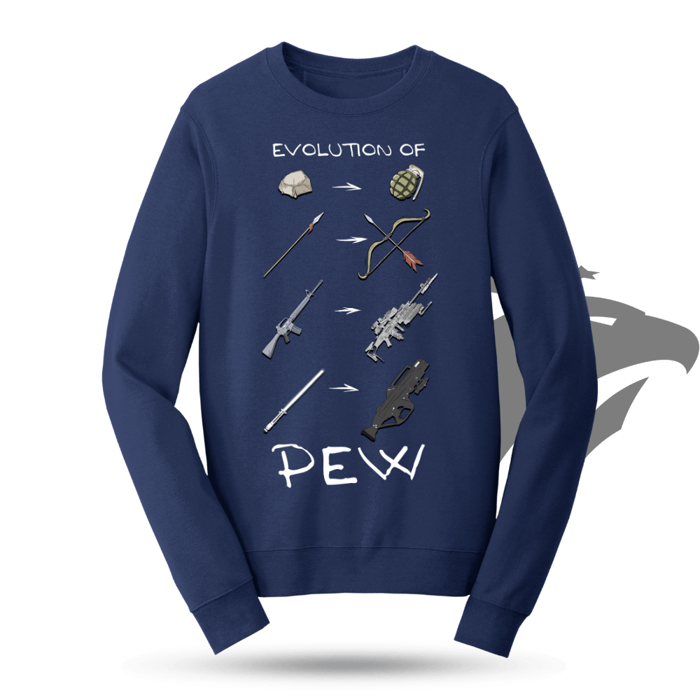 Evolution of Pew Sweatshirt