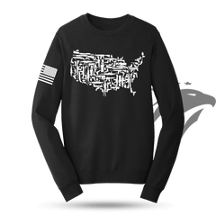 US Guns Map Sweatshirt