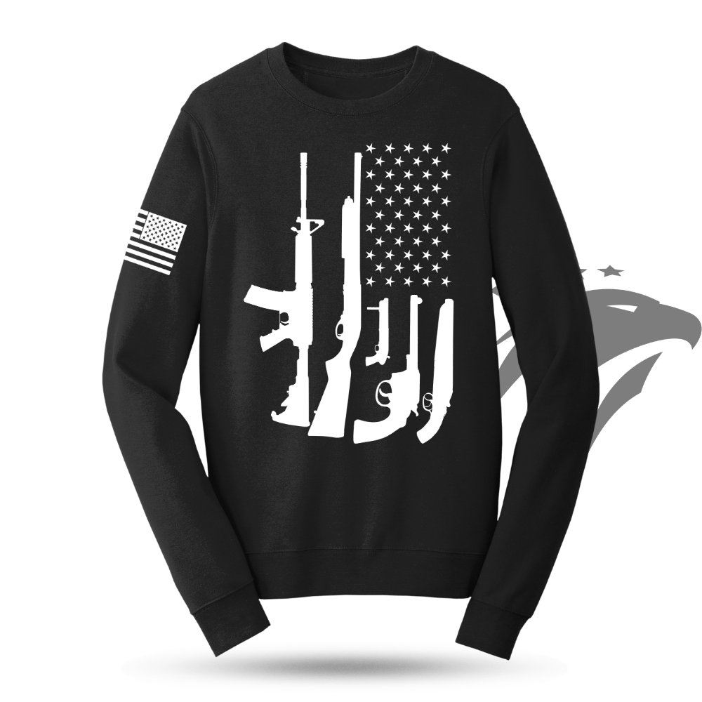 American Flag Guns Sweatshirt