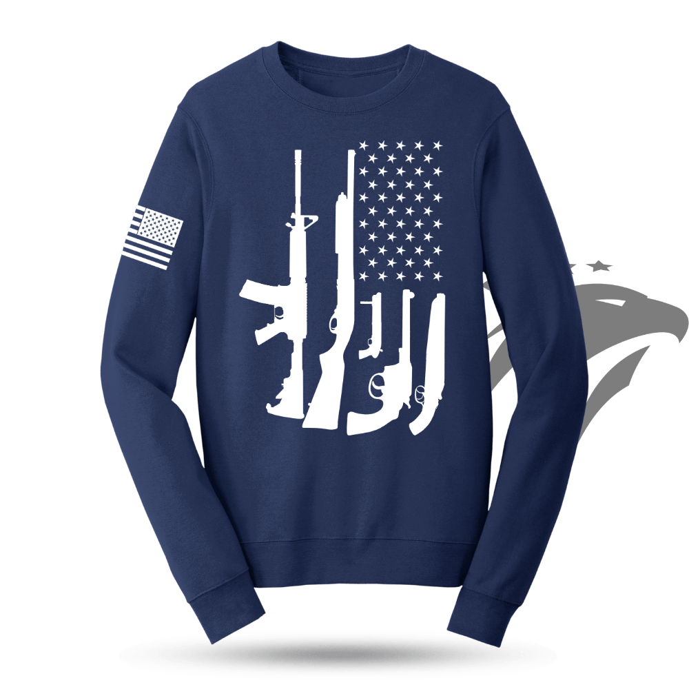 American Flag Guns Sweatshirt