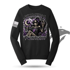 Summoning A Fuck To Give Halloween Sweatshirt