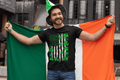 Irish American Shamrocks Flag T-shirt