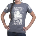 Ladies Bad Day of Shooting T-shirt