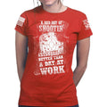 Ladies Bad Day of Shooting T-shirt