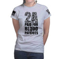 2A Paid For In Blood of Patriots Ladies T-shirt