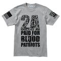 2A Paid For In Blood of Patriots Mens T-shirt