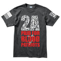 2A Paid For In Blood of Patriots Mens T-shirt