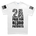 2A Paid For In Blood of Patriots Mens T-shirt