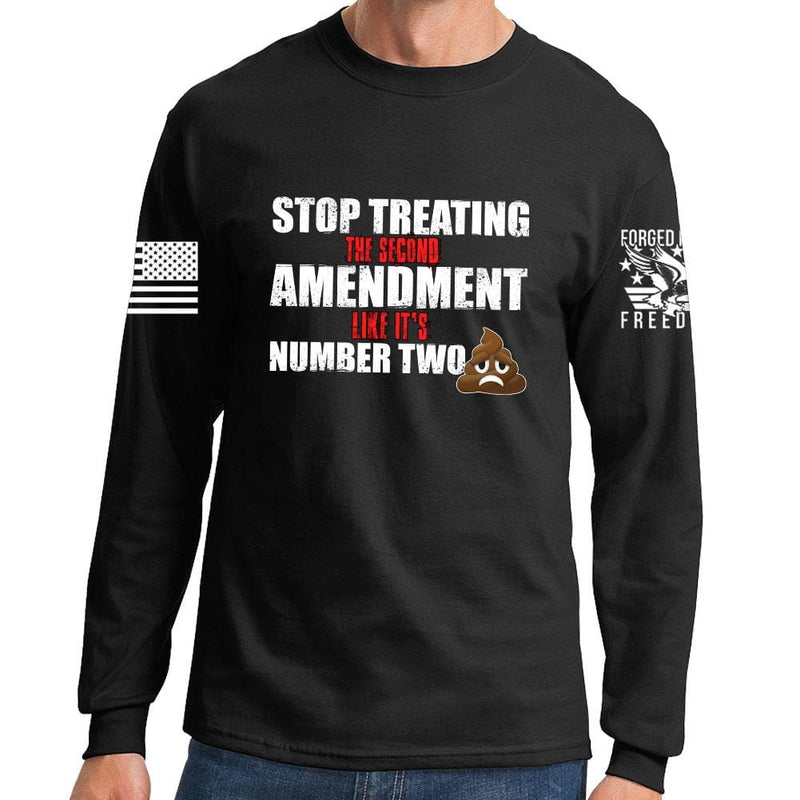 Long 2nd Not Number Two Sleeve T-shirt