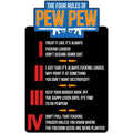 The Four Rules of Pew Pew Patch
