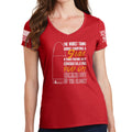 Ladies TYM 9mm Coming Out of The Closet V-Neck T-shirt