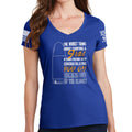 Ladies TYM 9mm Coming Out of The Closet V-Neck T-shirt