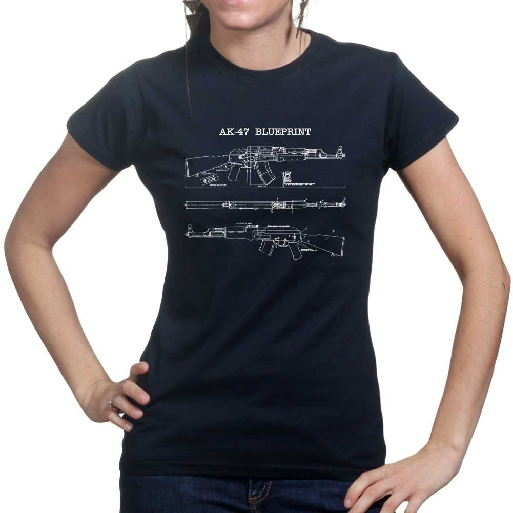 AK47 Blueprint Ladies T-shirt