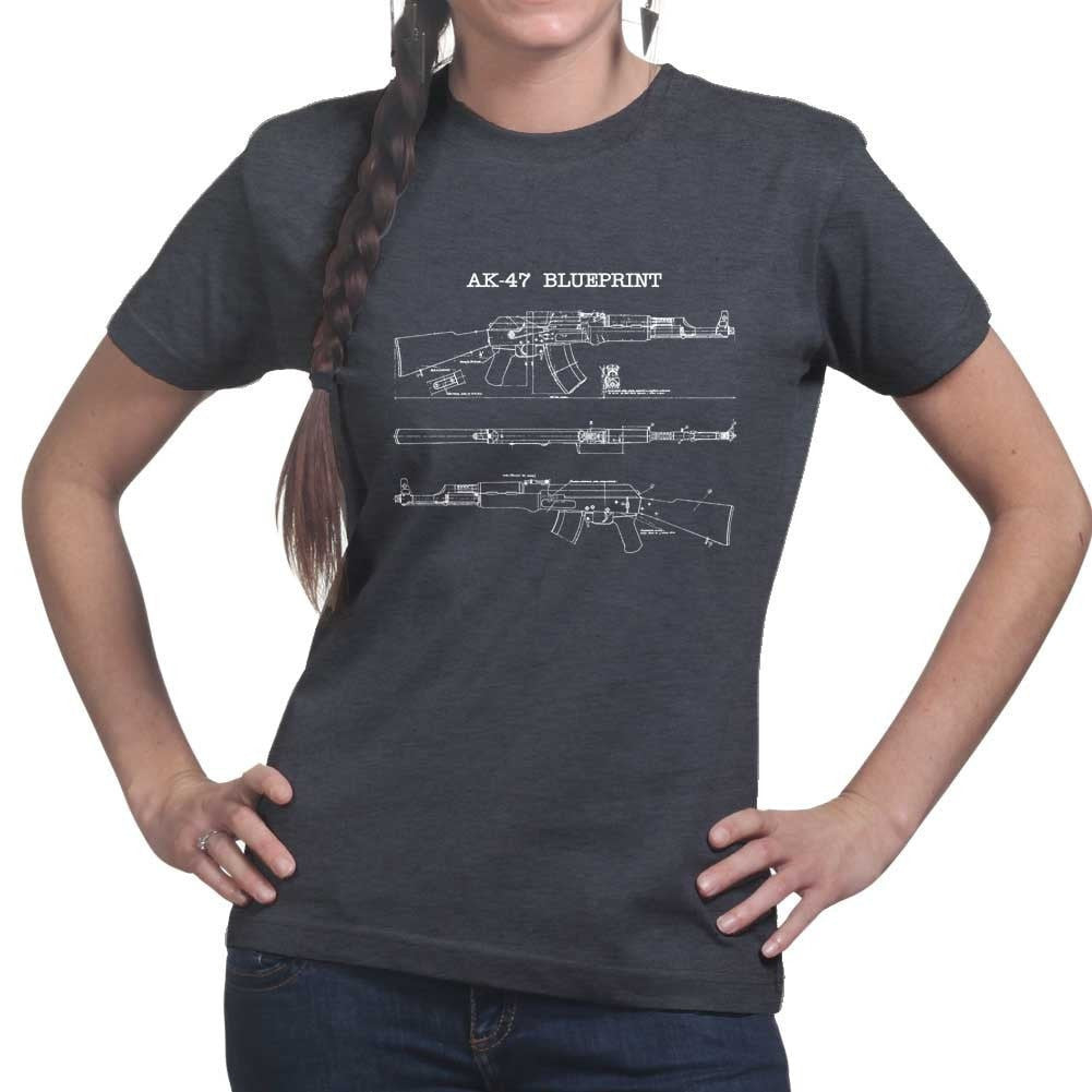 AK47 Blueprint Ladies T-shirt