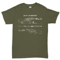 AK-47 Blueprint Mens T-shirt