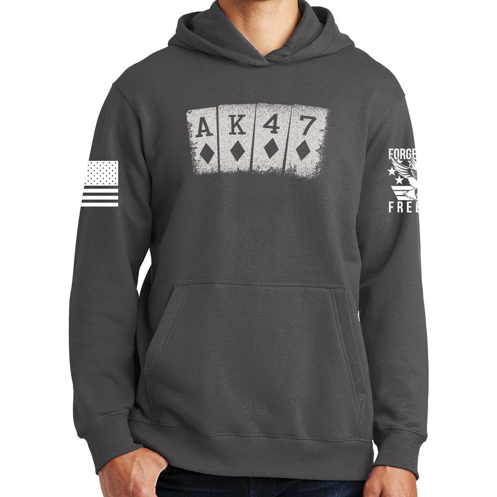 AK47 Playing Cards Hoodie
