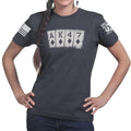 AK47 Playing Cards Ladies T-shirt