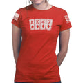 AK47 Playing Cards Ladies T-shirt