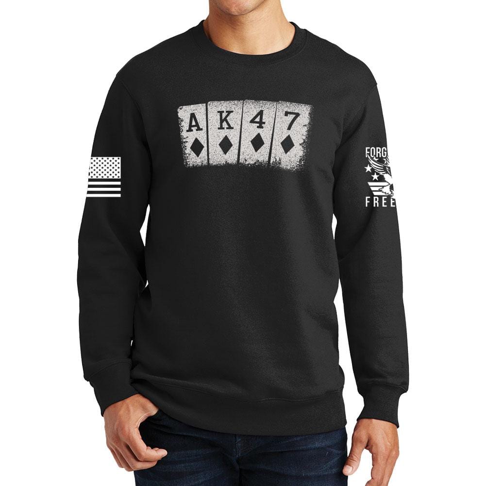 AK47 Playing Cards Sweatshirt