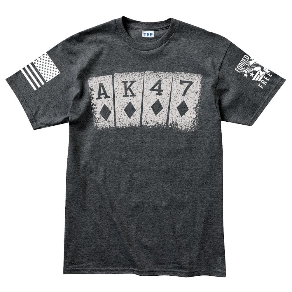AK47 Playing Cards Men's T-shirt