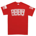 AK47 Playing Cards Men's T-shirt