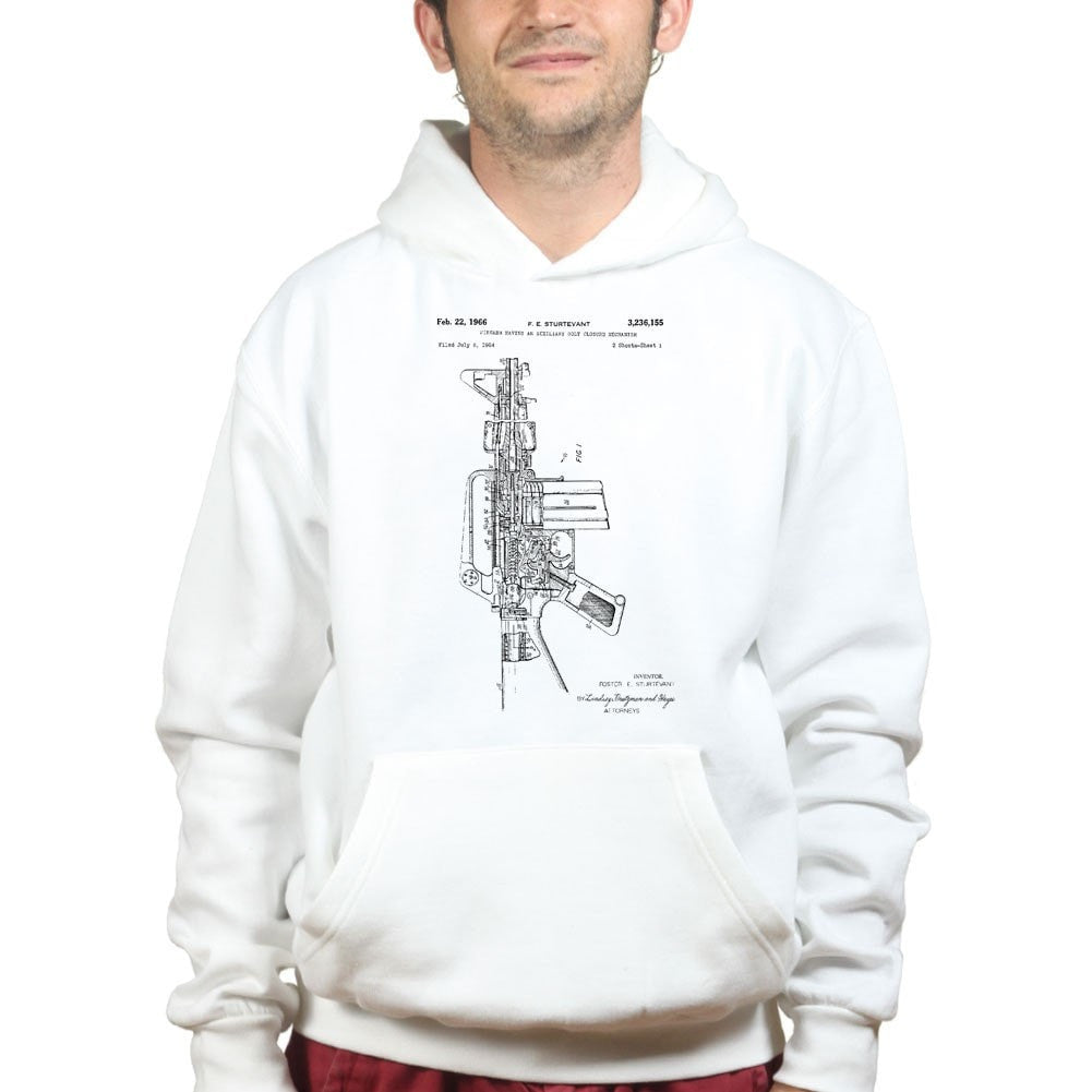 Unisex AR-15 Pistol Blueprint Hoodie