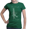 Ladies AR-15 Pistol Blueprint T-shirt