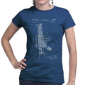 Ladies AR-15 Pistol Blueprint T-shirt