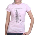 Ladies AR-15 Pistol Blueprint T-shirt