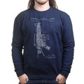 Unisex AR-15 Pistol Blueprint Sweatshirt