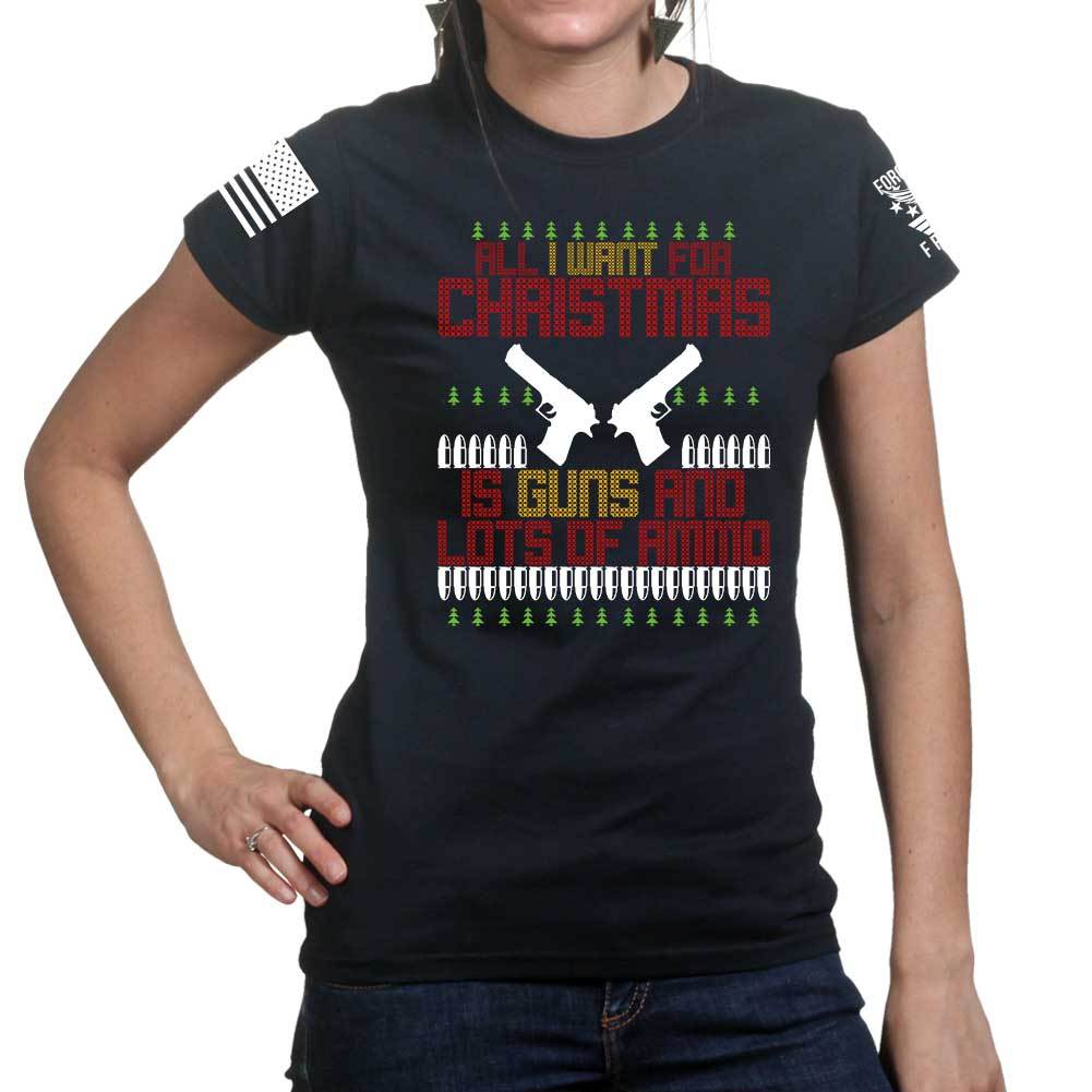 All I Want For Christmas Ladies T-shirt