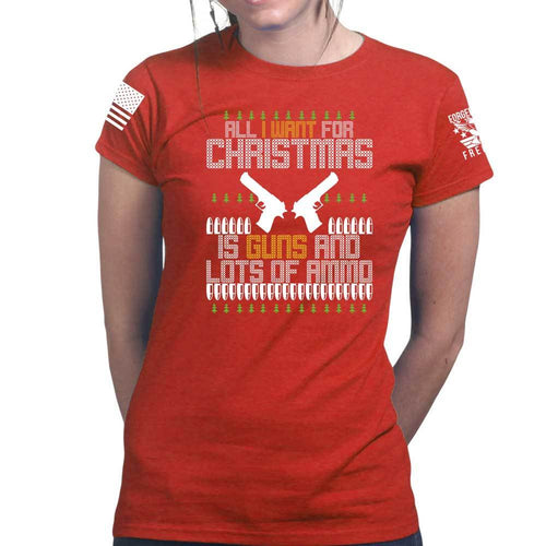 All I Want For Christmas Ladies T-shirt