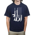 American Flag Guns Mens T-shirt