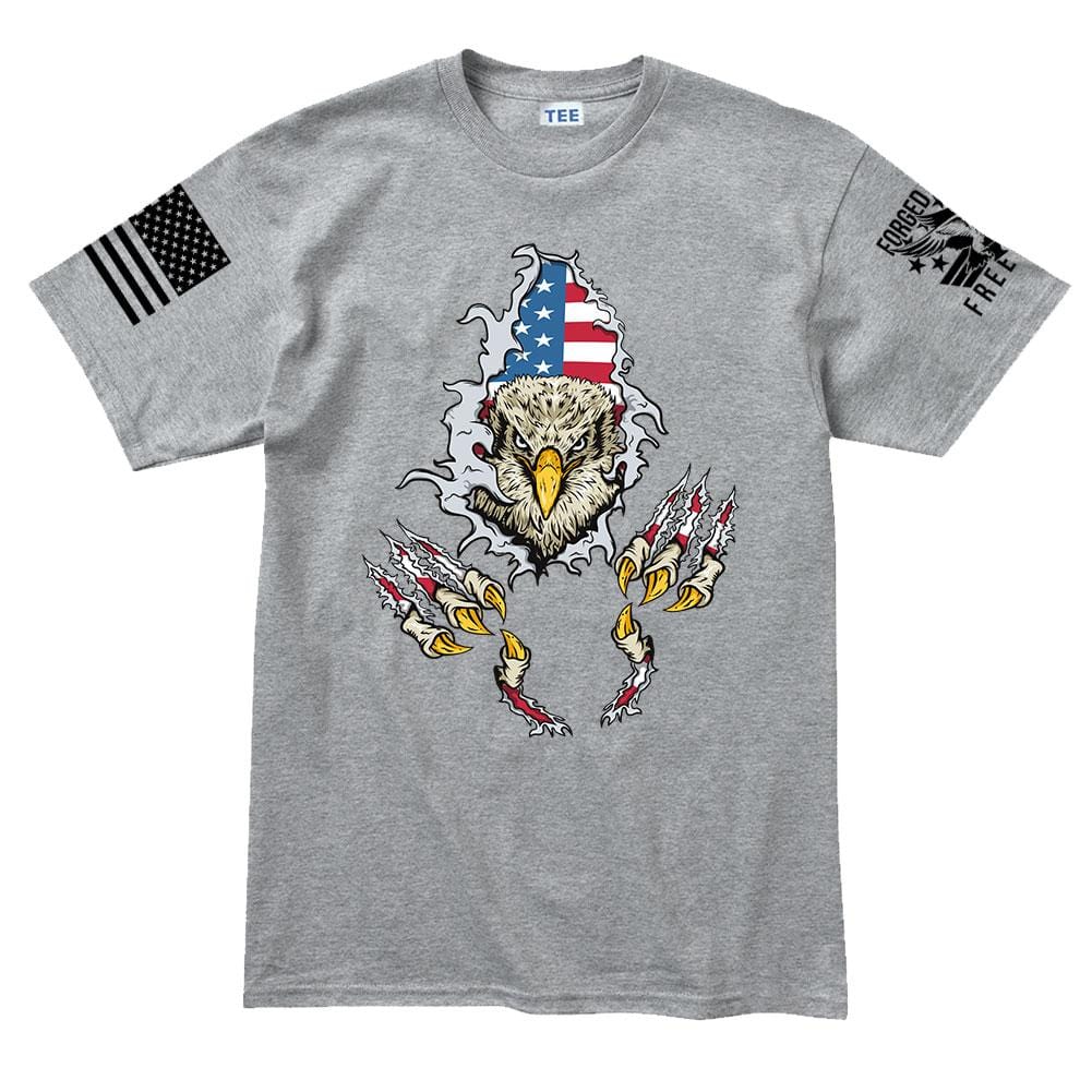Grey american top eagle shirt