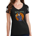 Ladies Basic Witch V-Neck T-shirt