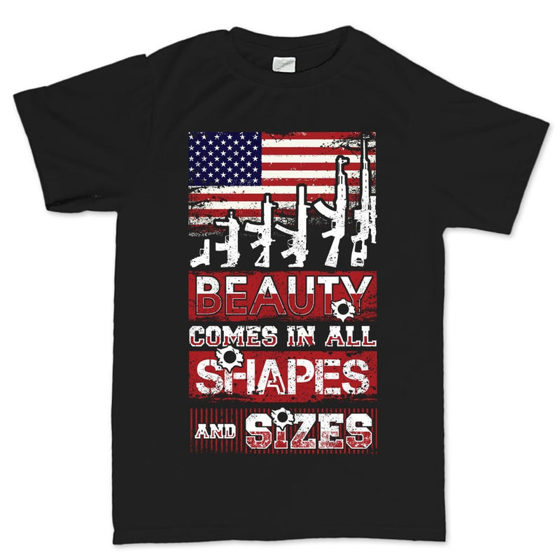 Beauty Comes In All Shapes And Sizes (Rifles) Men's T-shirt