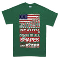 Beauty Comes In All Shapes and Sizes Bullets Mens T-shirt