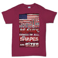 Beauty Comes In All Shapes and Sizes Bullets Mens T-shirt