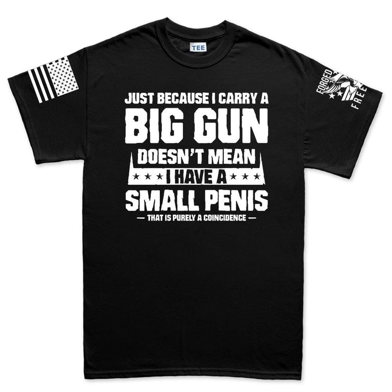 Mens TYM Big Gun Small Penis T-shirt
