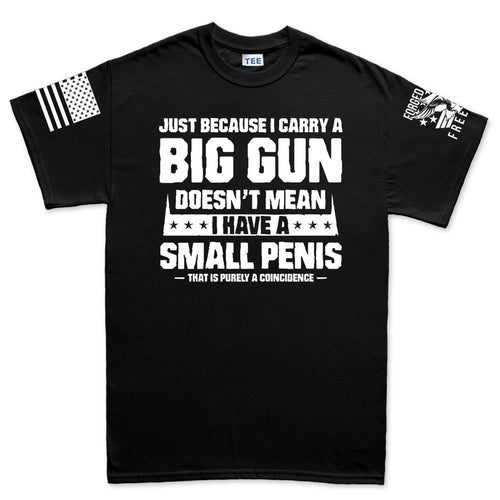 Mens TYM Big Gun Small Penis T-shirt