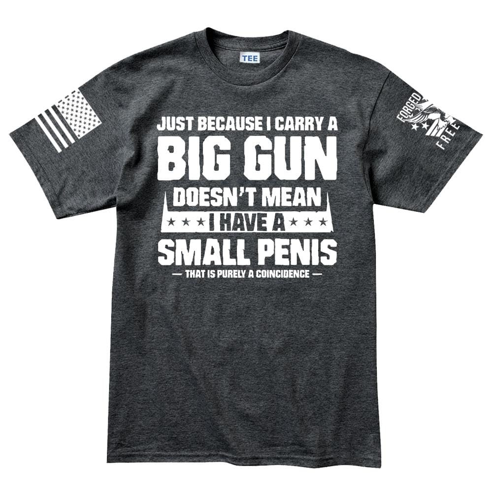 Mens TYM Big Gun Small Penis T-shirt