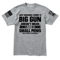 Mens TYM Big Gun Small Penis T-shirt