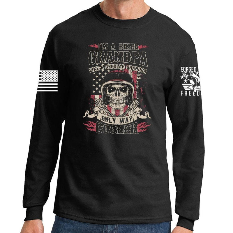 Biker Grandpa Long Sleeve T-shirt